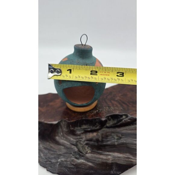 2016 Native American ACOMA NM  Pottery Lizard / Bear Claw Ornament, Signed Lewis - Picture 9 of 11